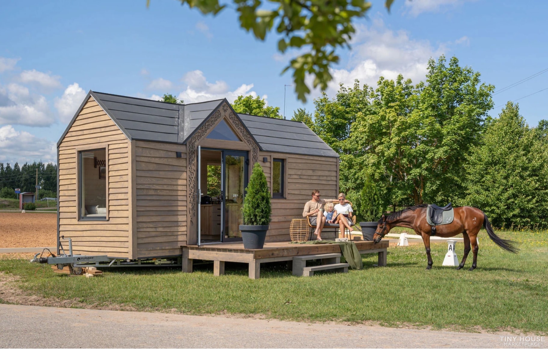 Eco-Luxe Tiny Home on Wheels: 194ft of Sustainable Elegance with Modern Comforts - Image 1 Thumbnail
