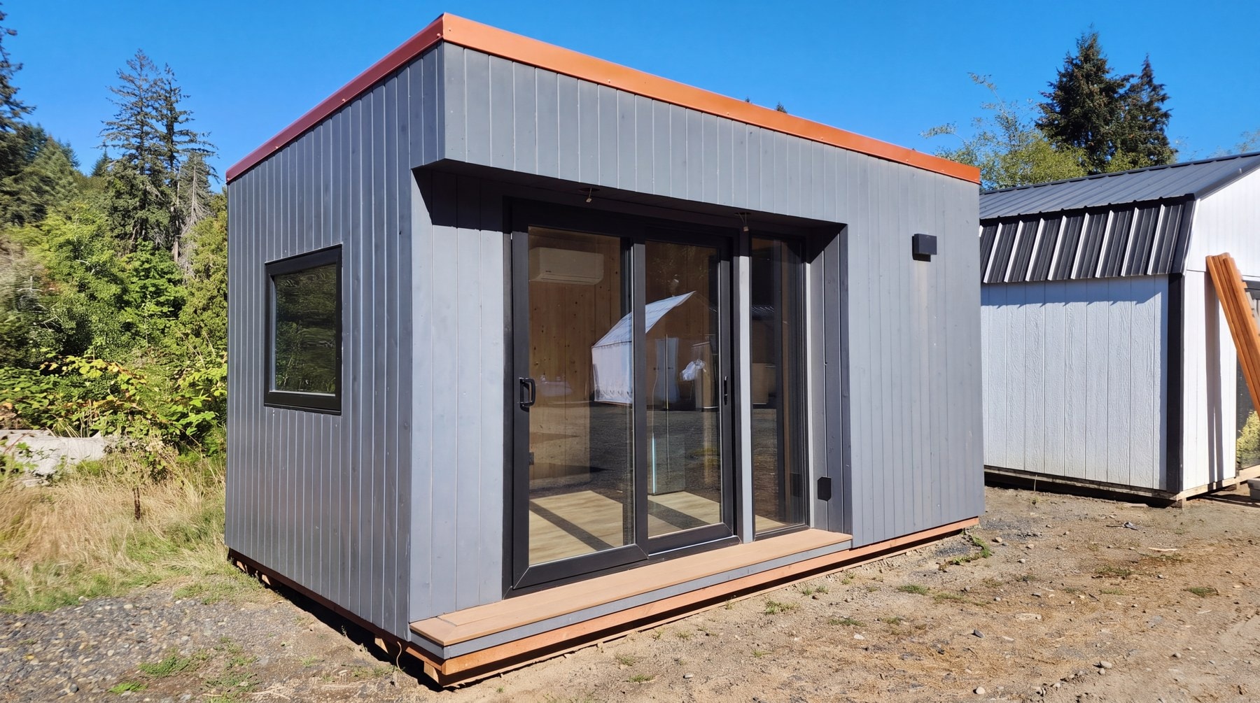 Finished 10x16 Backyard Office / Studio - Bathroom, Kitchenette, Mini-Split - Image 2 Thumbnail