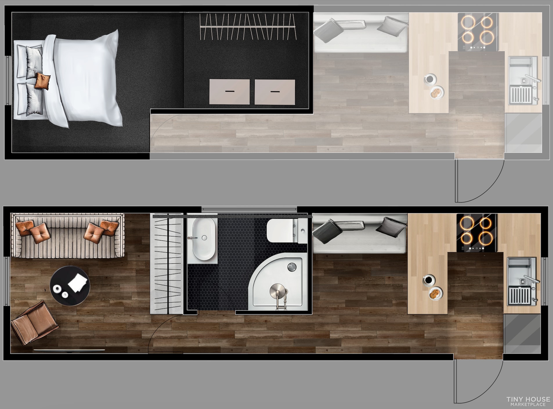 For Sale - Brand New, Fully Finished 30' x 8' Tiny House - Image 2 Thumbnail
