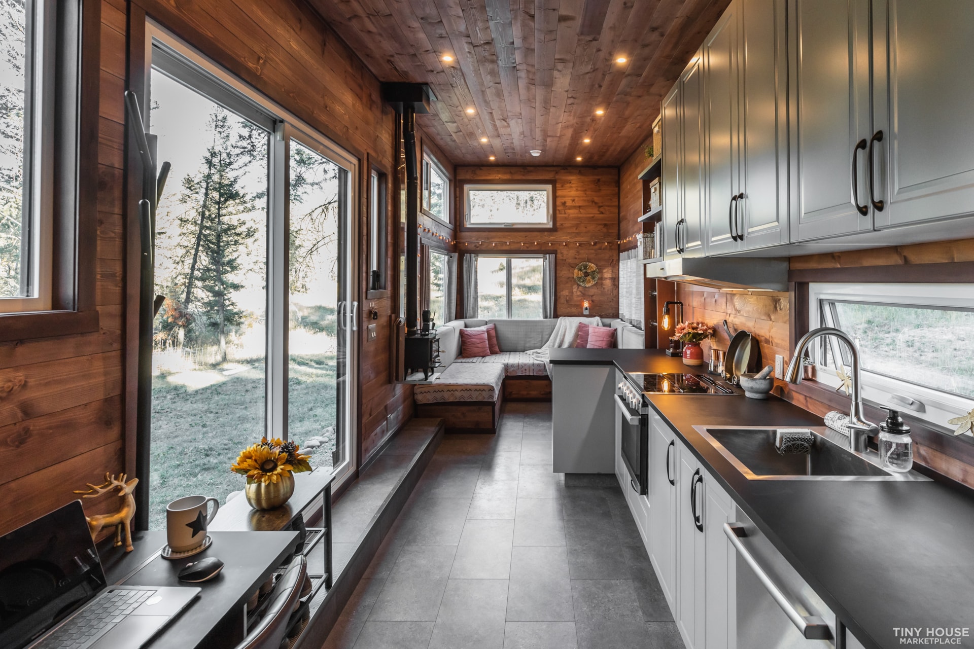 High End Designer Chalet Style THOW - Wood Stove + Full Bath - TURN-KEY - Image 1 Thumbnail