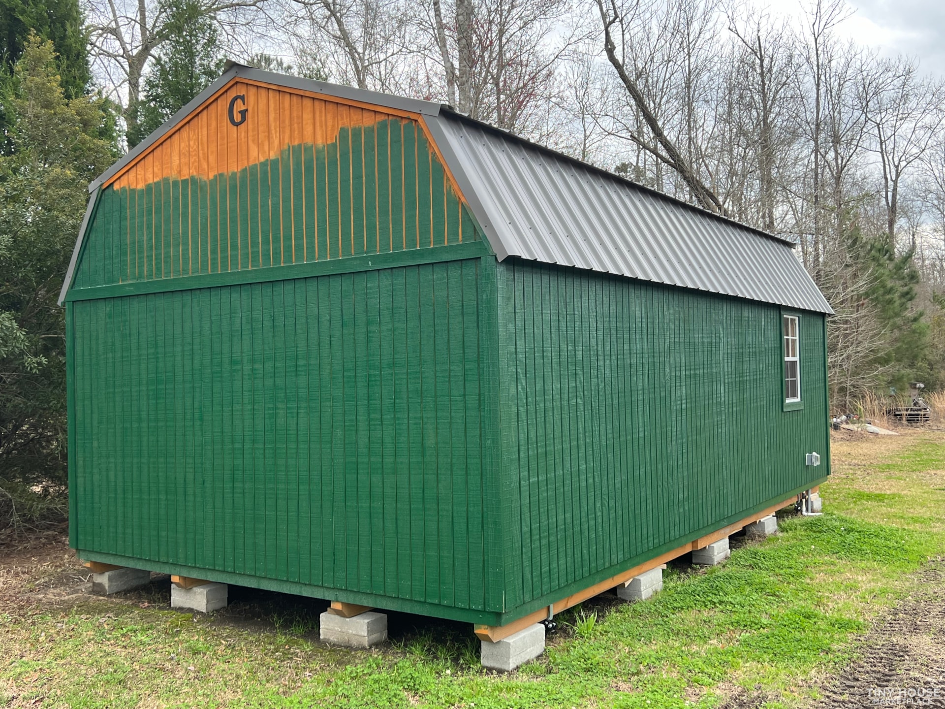 Graceland 12” by 24” Lofted Cabin, Wired w/ Water - Image 2 Thumbnail