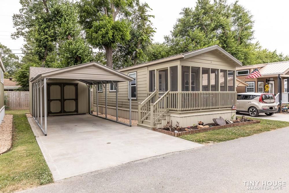 Great Screened in Porch Tiny Home with Shed & Carport