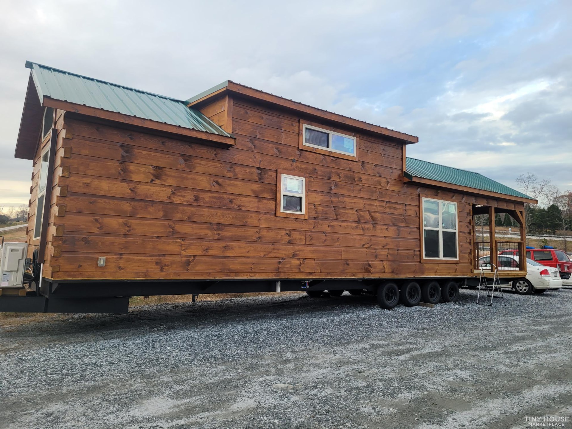 SOLD: Log Cabin #1586 sleeps 6-8! Riverview with loft, Park Model RV - Image 2 Thumbnail
