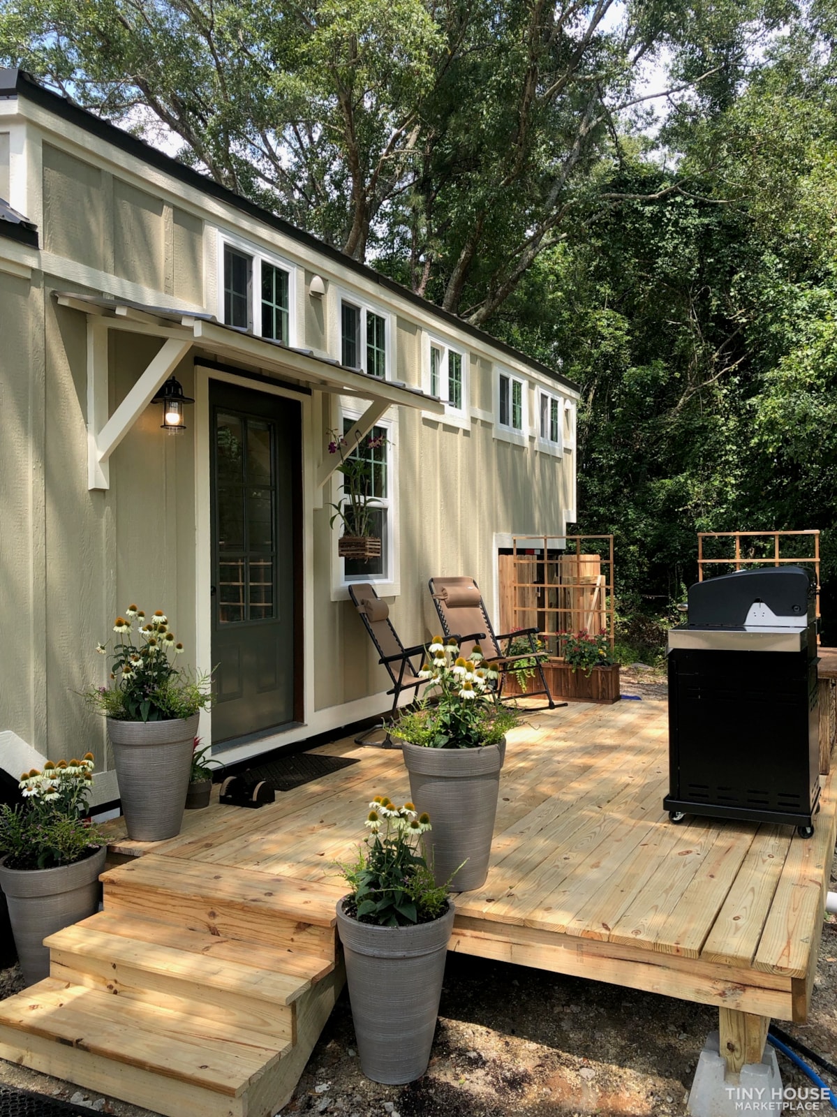 Luxurious 45-Foot Tiny Home on 21K Tri-Axle Gooseneck Trailer