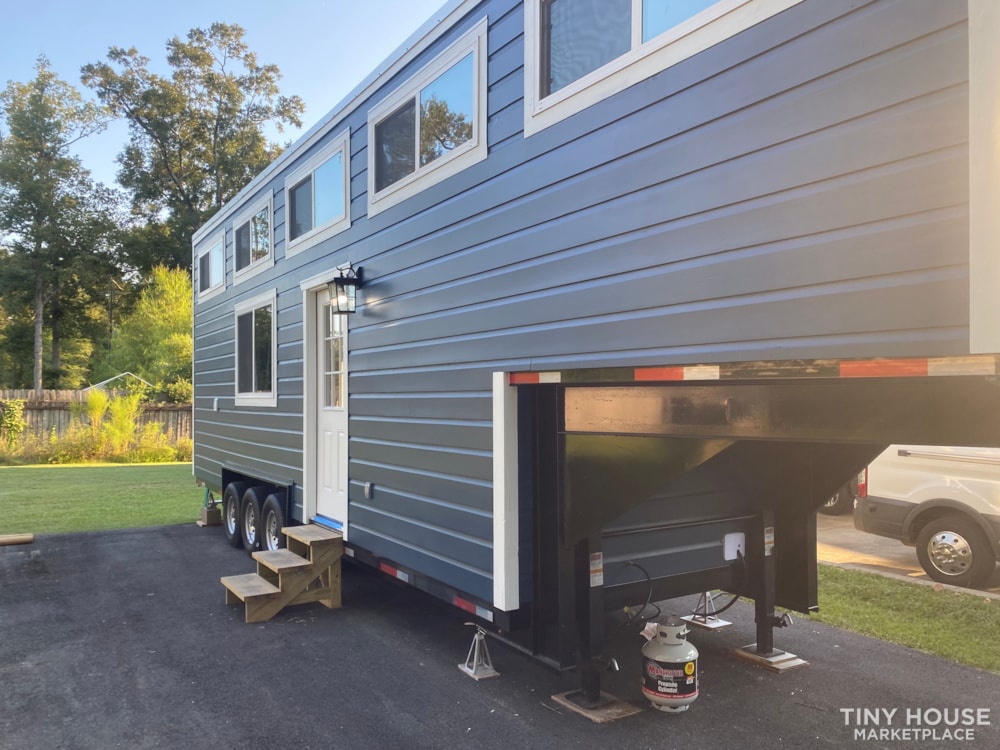 SOLD: The Blue Barracuda: Luxury Farm Style Tiny House