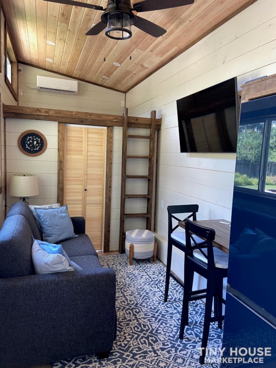 SOLD: The Blue Barracuda: Luxury Farm Style Tiny House - Image 2 Thumbnail