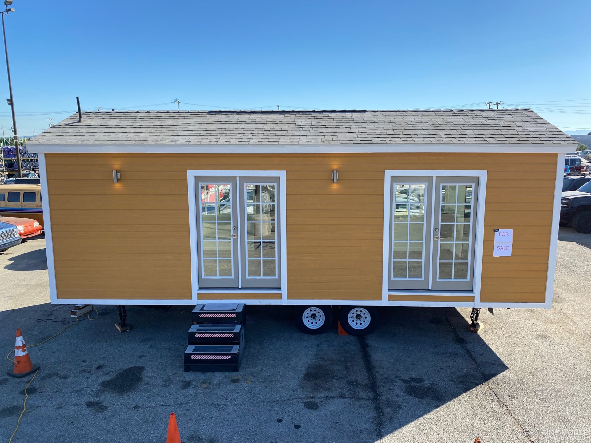 NEW 11' Wide Downstairs Bedroom Dual A/C 2021 Tiny House Contact for Tour in LA