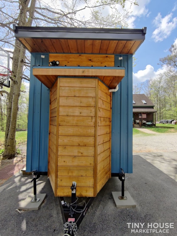 NOAH Certified 8x16 retro industrial farm style Tiny Home - Sold - Image 2 Thumbnail