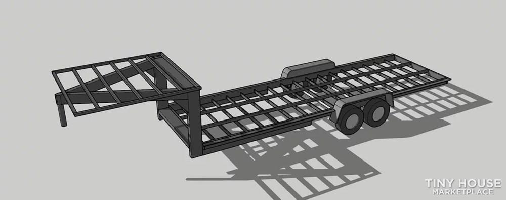 Official Tiny Home Builders 28' x 90" Gooseneck Trailer  - Image 4 Thumbnail
