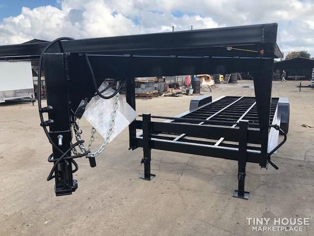 Official Tiny Home Builders 28' x 90" Gooseneck Trailer  - Image 1 Thumbnail