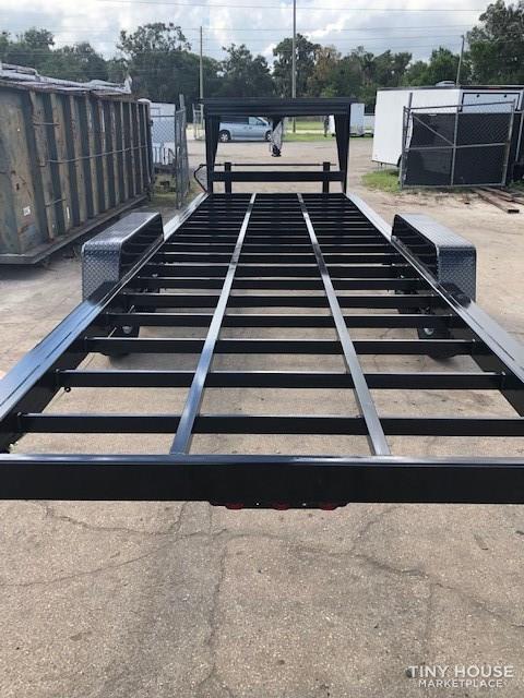 Official Tiny Home Builders 28' x 90" Gooseneck Trailer  - Image 2 Thumbnail