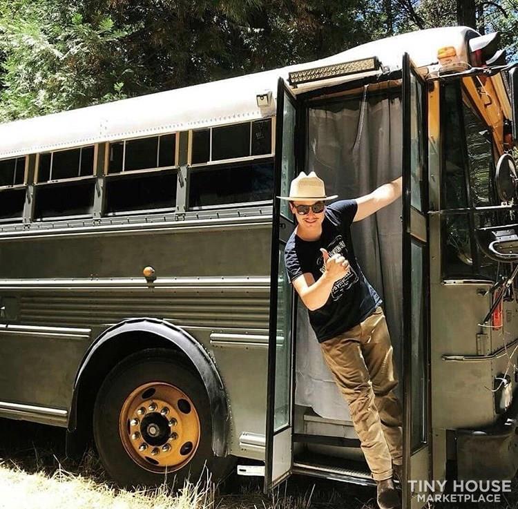 Rare 1999 8.3L Diesel Cummins Flat Nose Thomas Pusher Skoolie 40ft