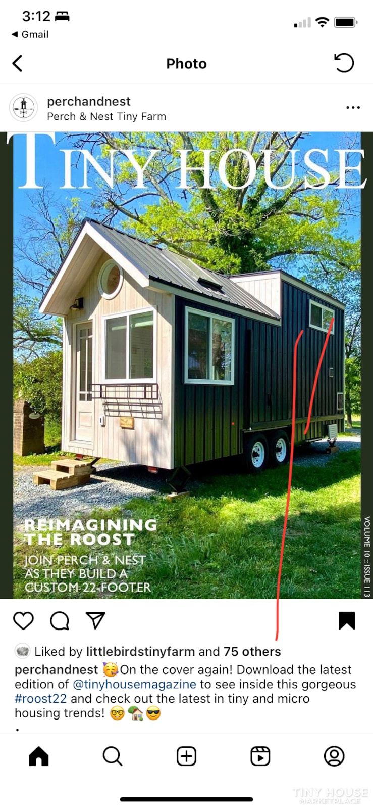 Perch & Nest Roost 22, 22’ located in Aconybell Tiny House Village - Image 2 Thumbnail