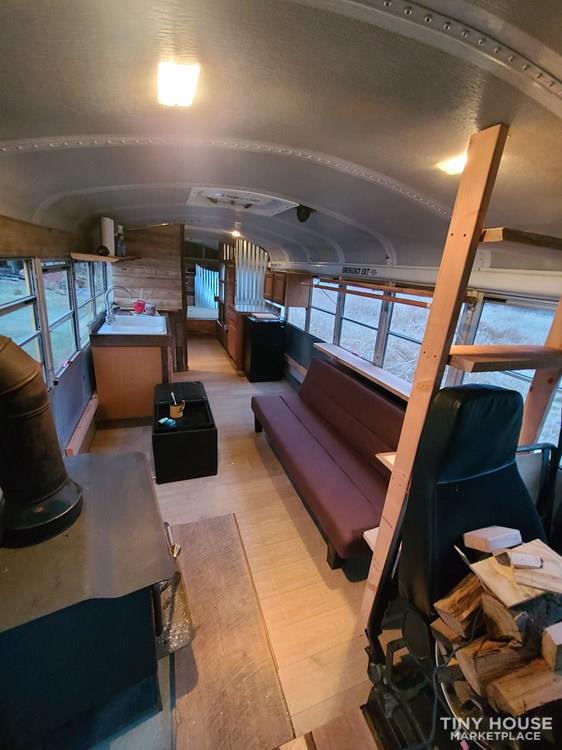 Schoolie tiny home cabin on wheels 