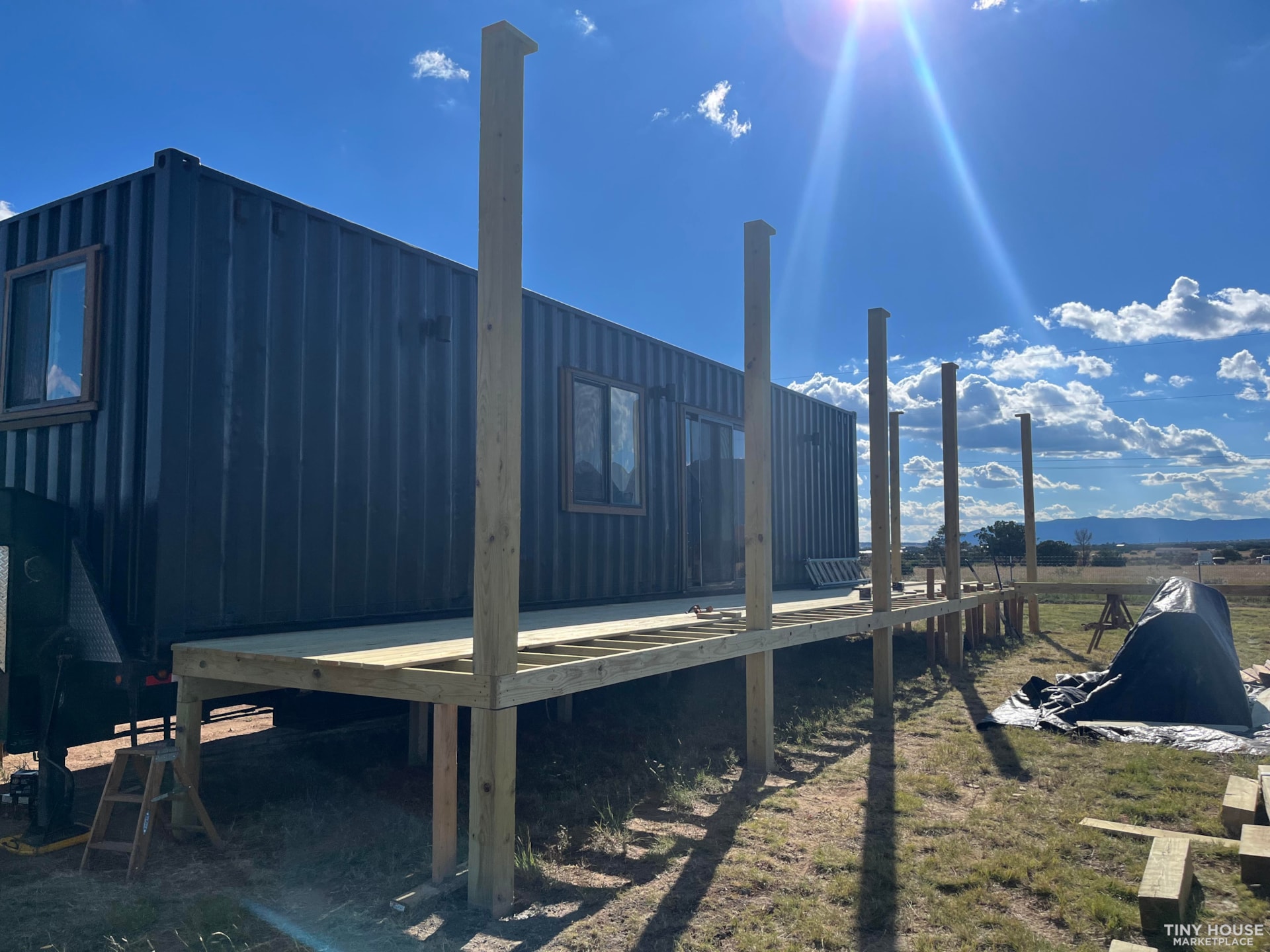 Shipping Container Tiny House and Trailer For Sale - Image 1 Thumbnail