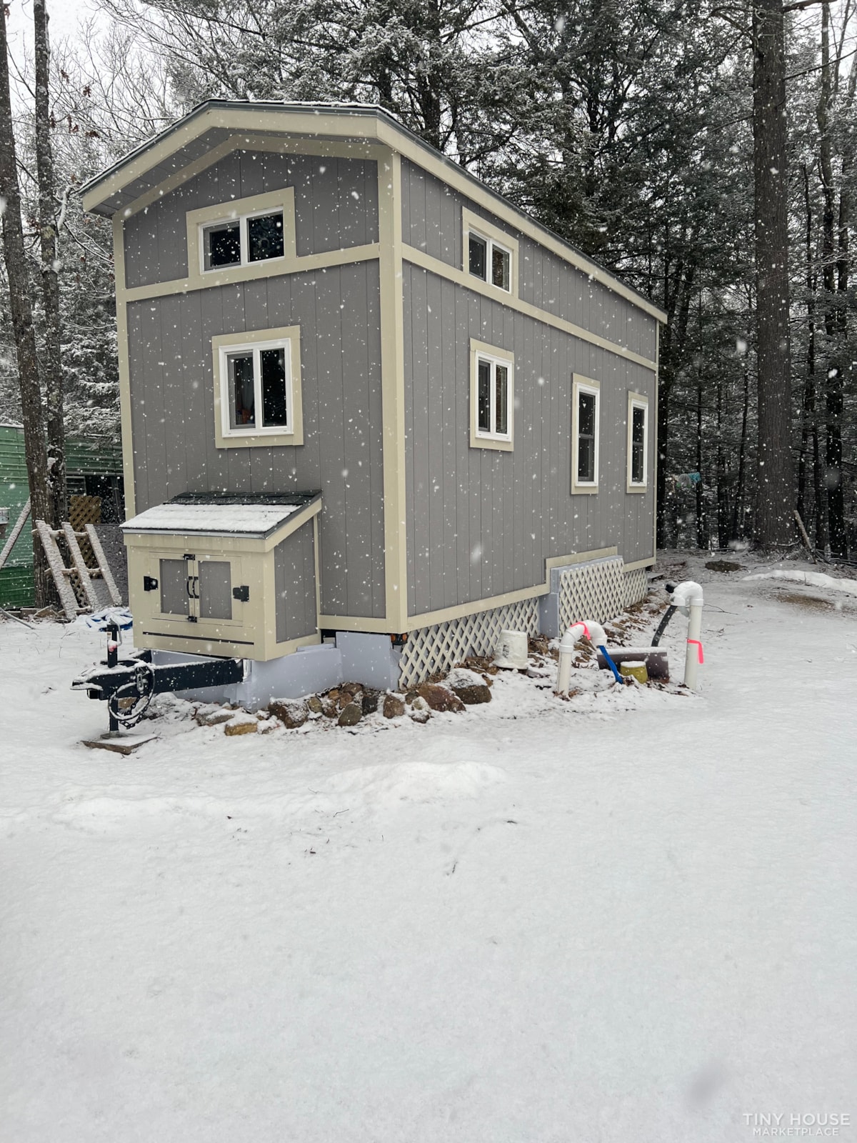 Slightly Purple Pine tiny home