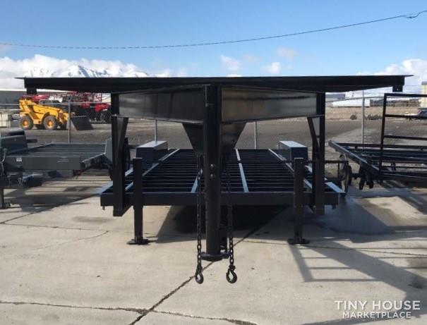 Spring Sale!  Official Tiny Home Builders 28' x 10' Gooseneck with Drop Axles - Image 1 Thumbnail