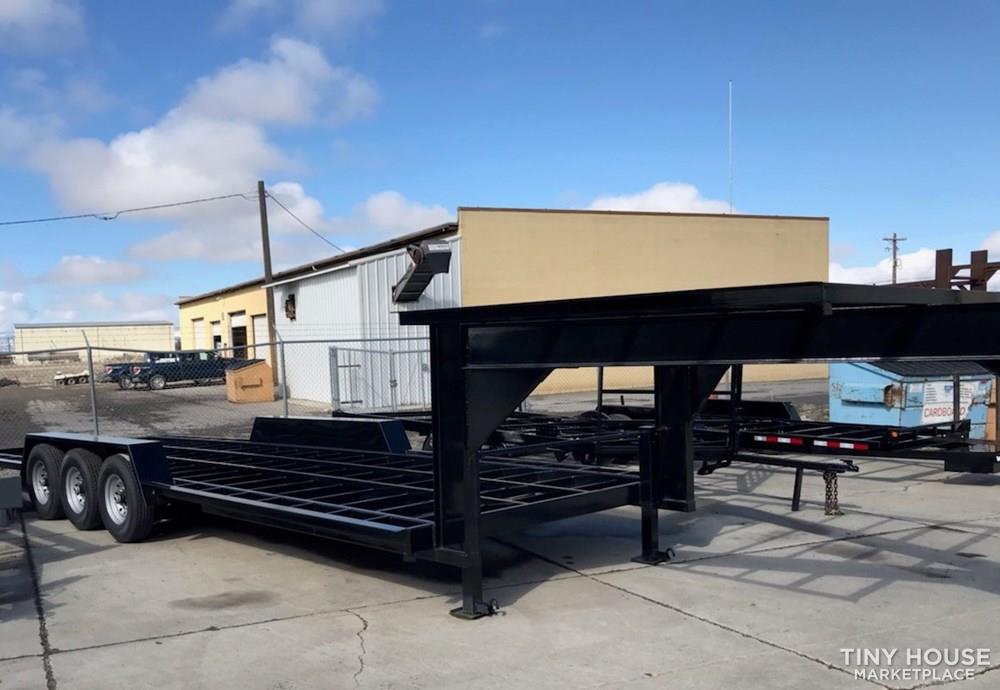 Spring Sale!  Official Tiny Home Builders 28' x 10' Gooseneck with Drop Axles - Image 2 Thumbnail