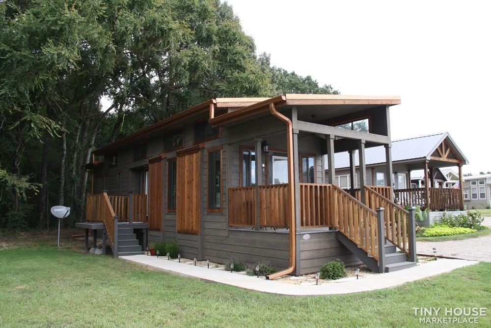 Stunning Rustic Park Model Home w/Carport and Storage at Vintage Grace Texas