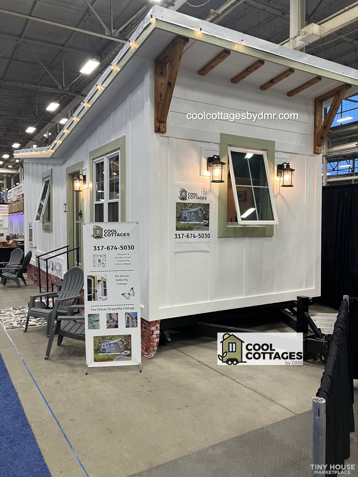 The Deluxe Butterfly Cottage  tiny home , 10'x28' , tri-axle trailer  - Image 4 Thumbnail