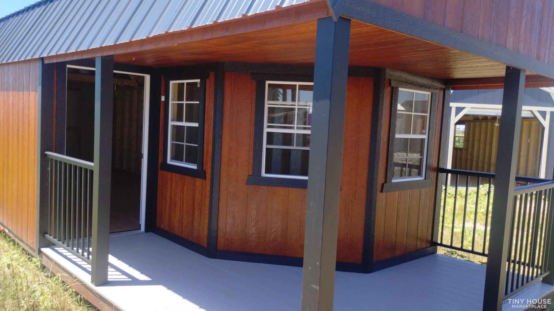The Freeman Company Tiny 12 x 32 Deluxe Porch