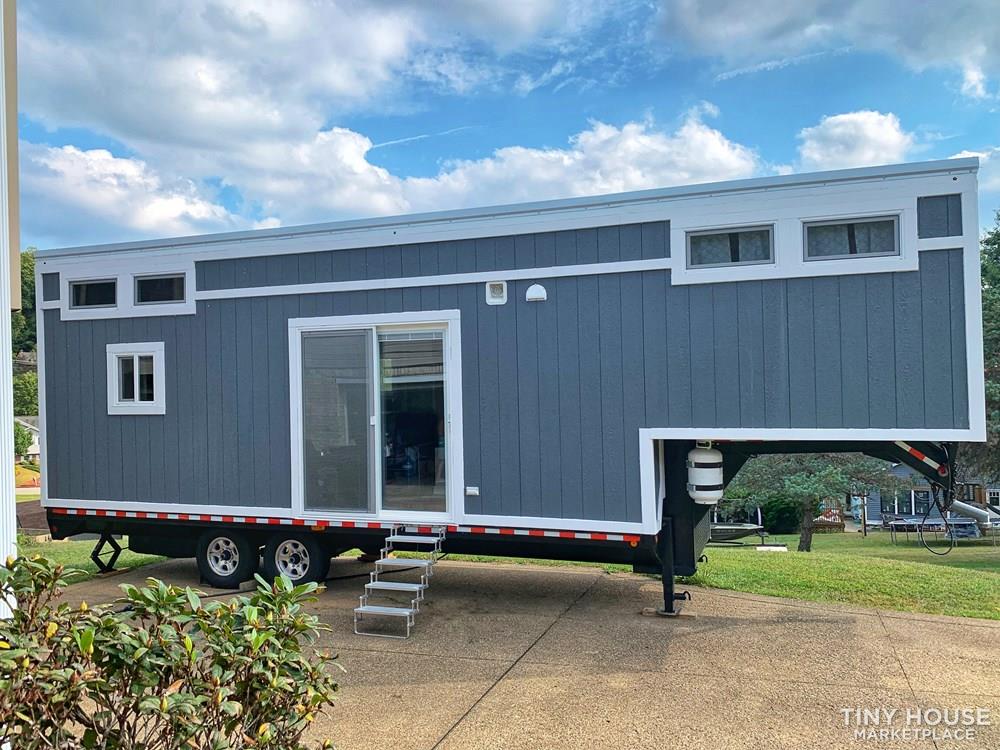 The Traveler - Certified 33’ Gooseneck Tiny House with Stand-up Master Bedroom