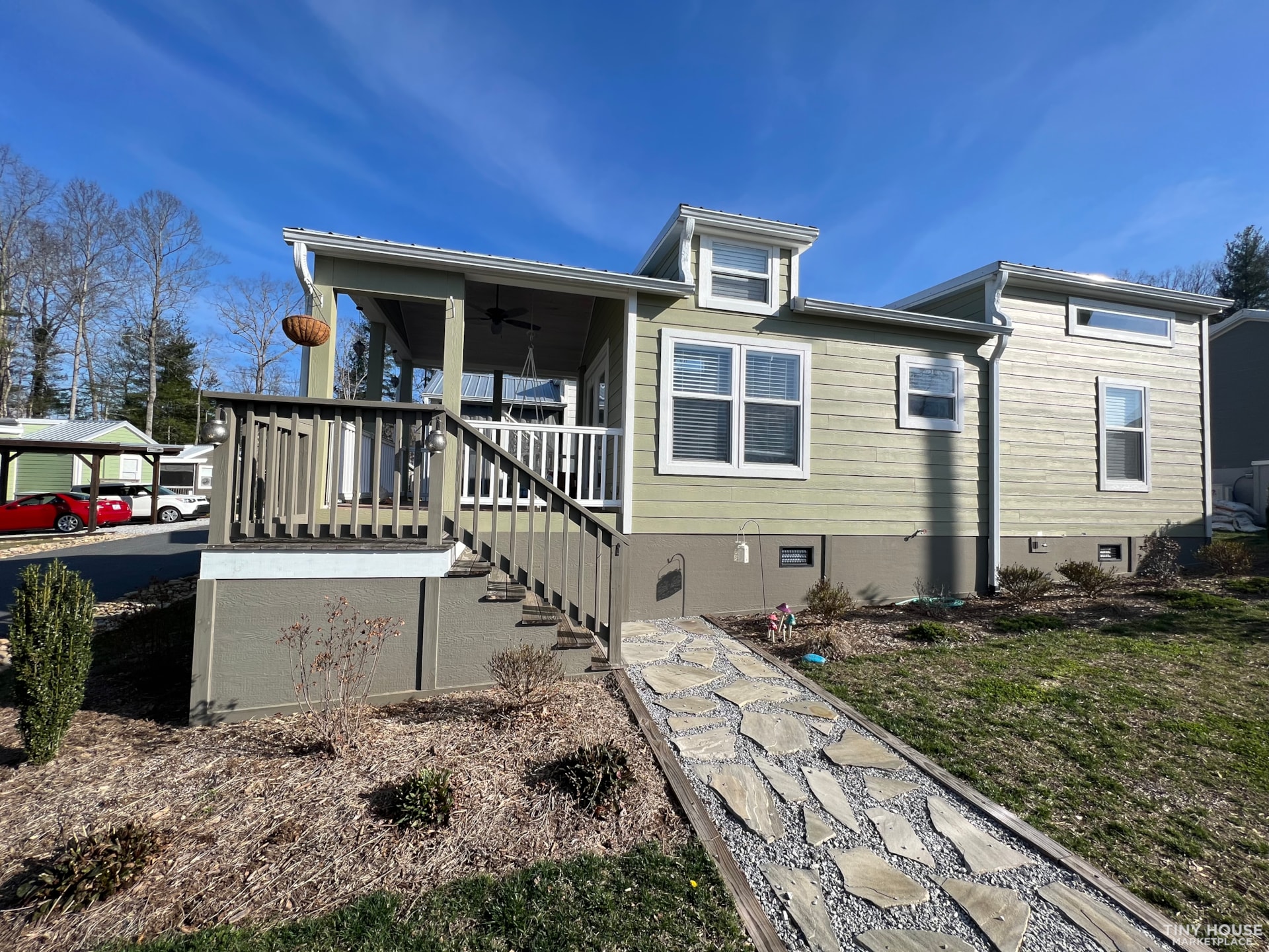 Tiny Home cottage for sale in desirable tiny home community in Flat Rock, NC
