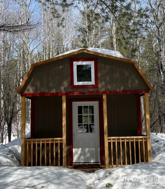 Tiny House 12x20 with covered povered porch