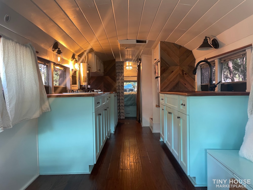 Tiny House on Wheels - Professionally Converted Skoolie 