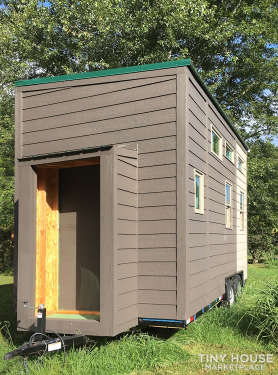 Tiny House Shell on Trailer 8x16 plus storage (aka doghouse) - Image 3 Thumbnail