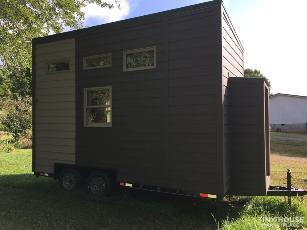 Tiny House Shell on Trailer 8x16 plus storage (aka doghouse) - Image 4 Thumbnail