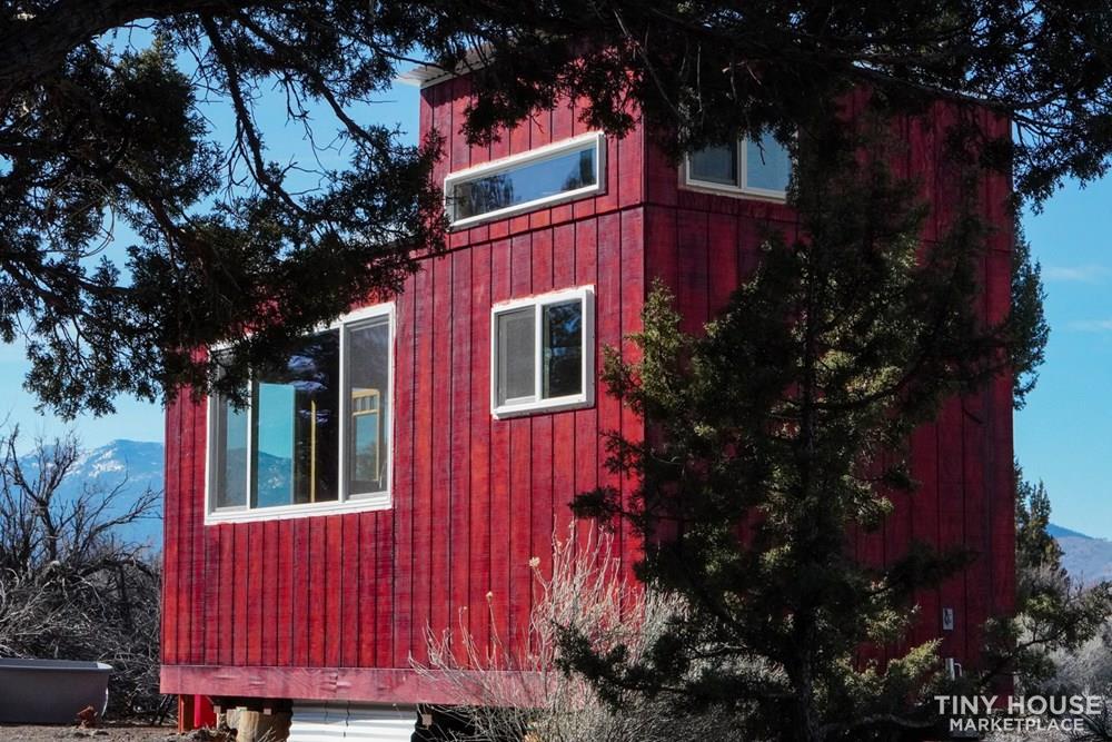 Tiny Red Cabin on Wheels SOLD - Image 3 Thumbnail