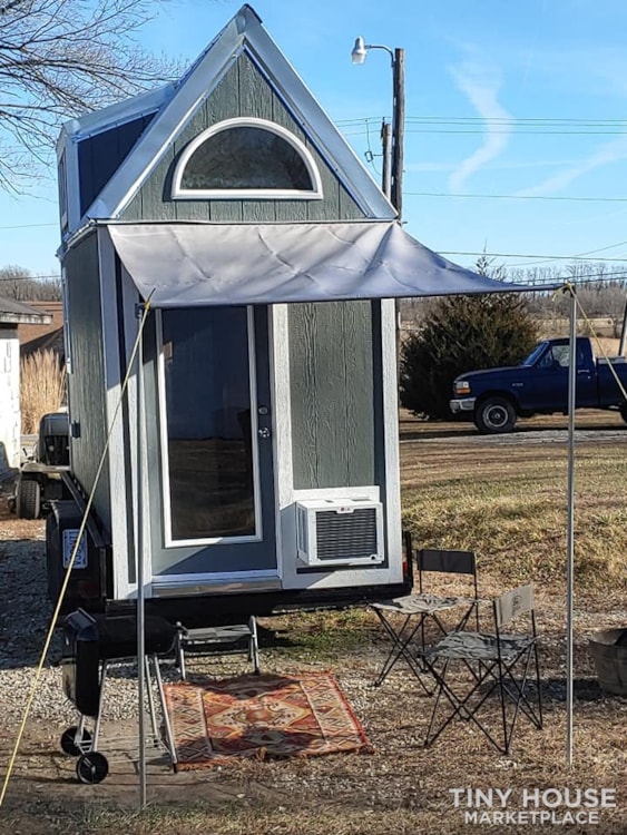 Custom Tiny house on Trailer with loft, Flush toilet, & Awning for Outdoor Life - Image 2 Thumbnail