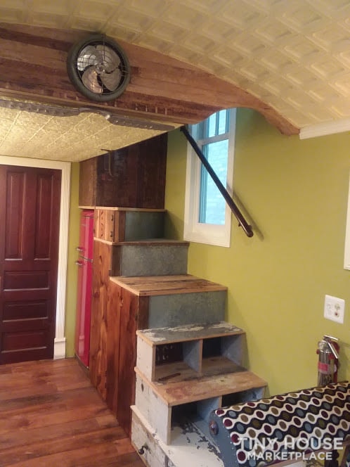 Train Caboose-Style w/ Loft, Trailer, 180sqft, Recycled & Reclaimed Materials - Image 2 Thumbnail