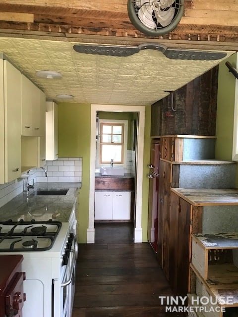 Train Caboose-Style w/ Loft, Trailer, 180sqft, Recycled & Reclaimed Materials - Image 4 Thumbnail