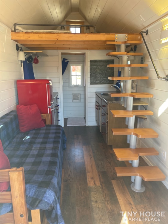 Turnkey Beautiful Blue Tiny house on wheels waiting for you! - Image 2 Thumbnail