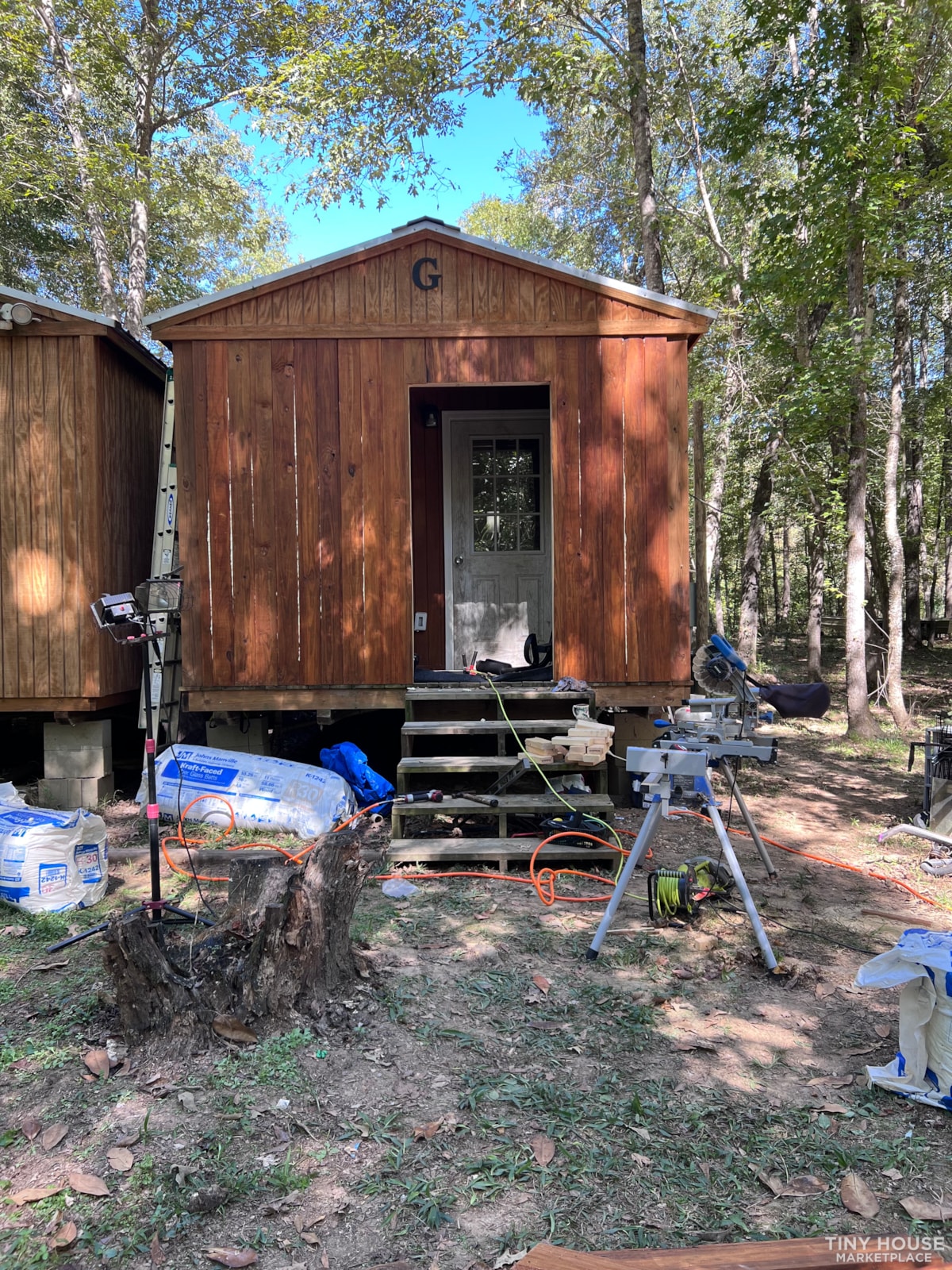 Two Unfinished 12x32 Lofted Cabins Joined Together - Image 3 Thumbnail