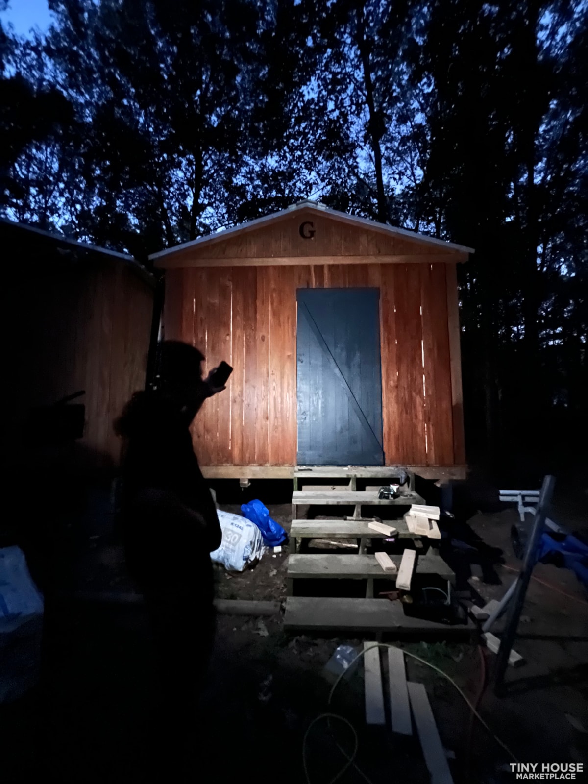 Two Unfinished 12x32 Lofted Cabins Joined Together - Image 4 Thumbnail