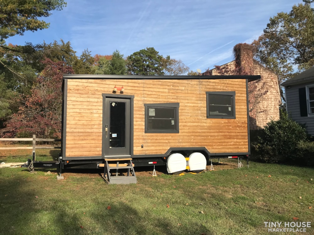 Unfinished tiny house on Wheels