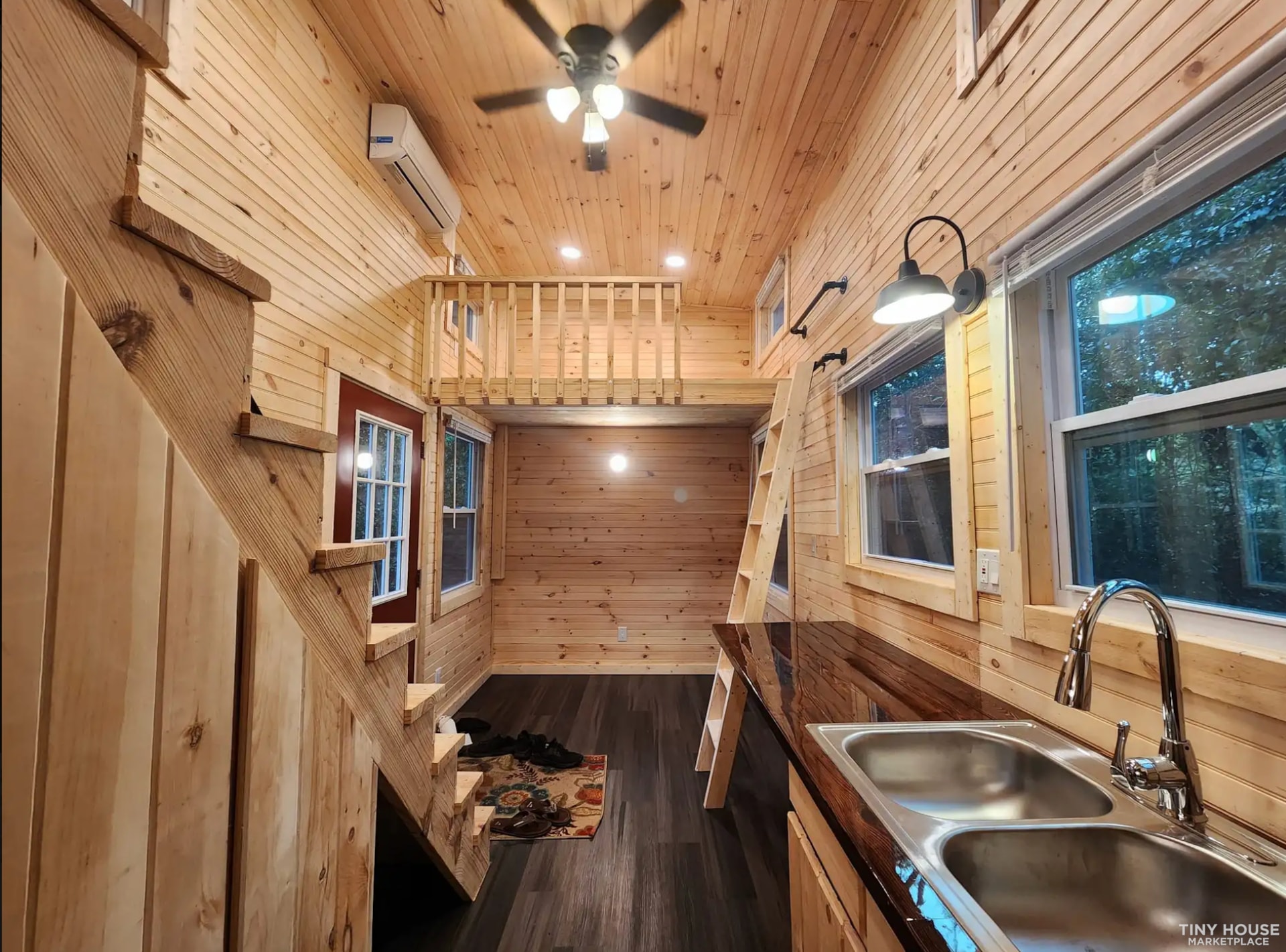 Very Spacious Dual Lofts! All-Pine 8.5 Ft Wide x 24 Ft Long Tiny Home! - Image 2 Thumbnail