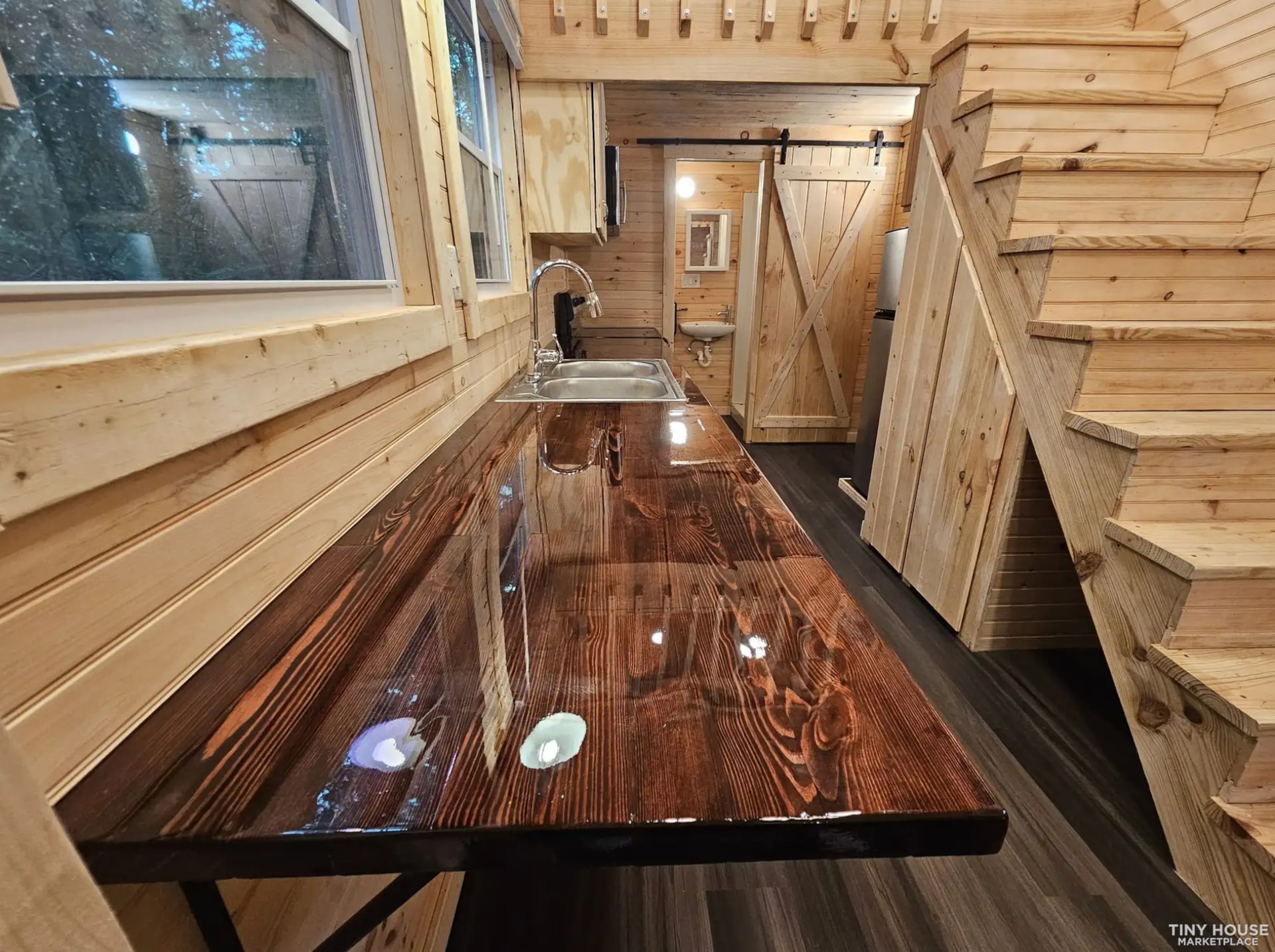 Very Spacious Dual Lofts! All-Pine 8.5 Ft Wide x 24 Ft Long Tiny Home! - Image 4 Thumbnail