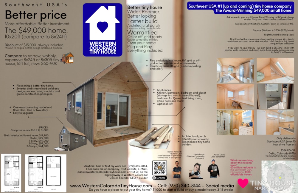 Western Colorado Tiny House. Home of the $49K home, Compare to new for $70-90K - Image 1 Thumbnail