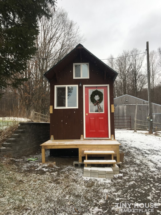 SOLD Winter Ready 8.5 x 24 Tiny Home with porch - Image 2 Thumbnail