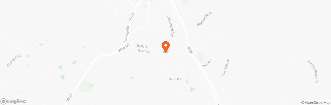 Map location for Peak View Park