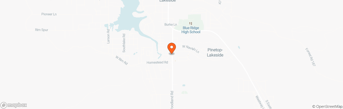 Map location for Ponderosa RV Resort