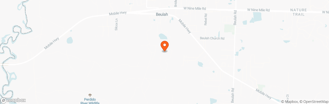 Map location for Gulf Coast Tiny House Parking Pensacola Florida Alabama Line