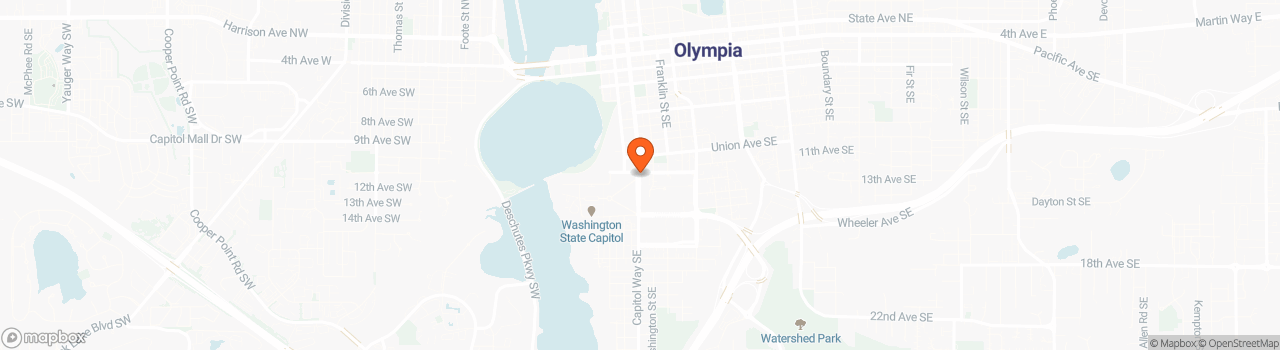 Map location for Tiny home parking available for rent on 20 acres in Olympia, WA 