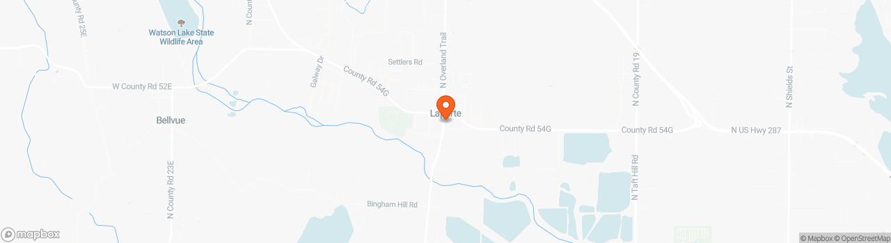 Map location for Tiny House Lot Laporte CO 