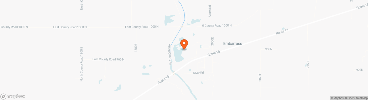 Map location for Tiny Home community with large double lots for rent  