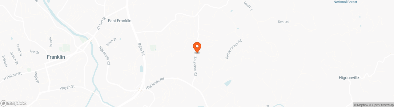 Map location for Peaceful Meadows Tiny Village